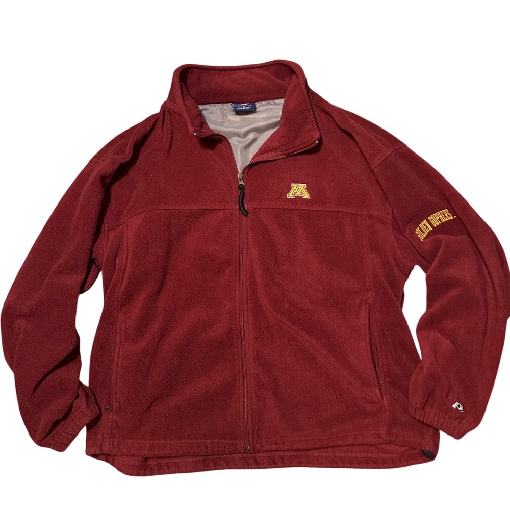 Proplayer Minnesota Golden Gophers Fleece Jacket Mens‎ XL Maroon Full Zip